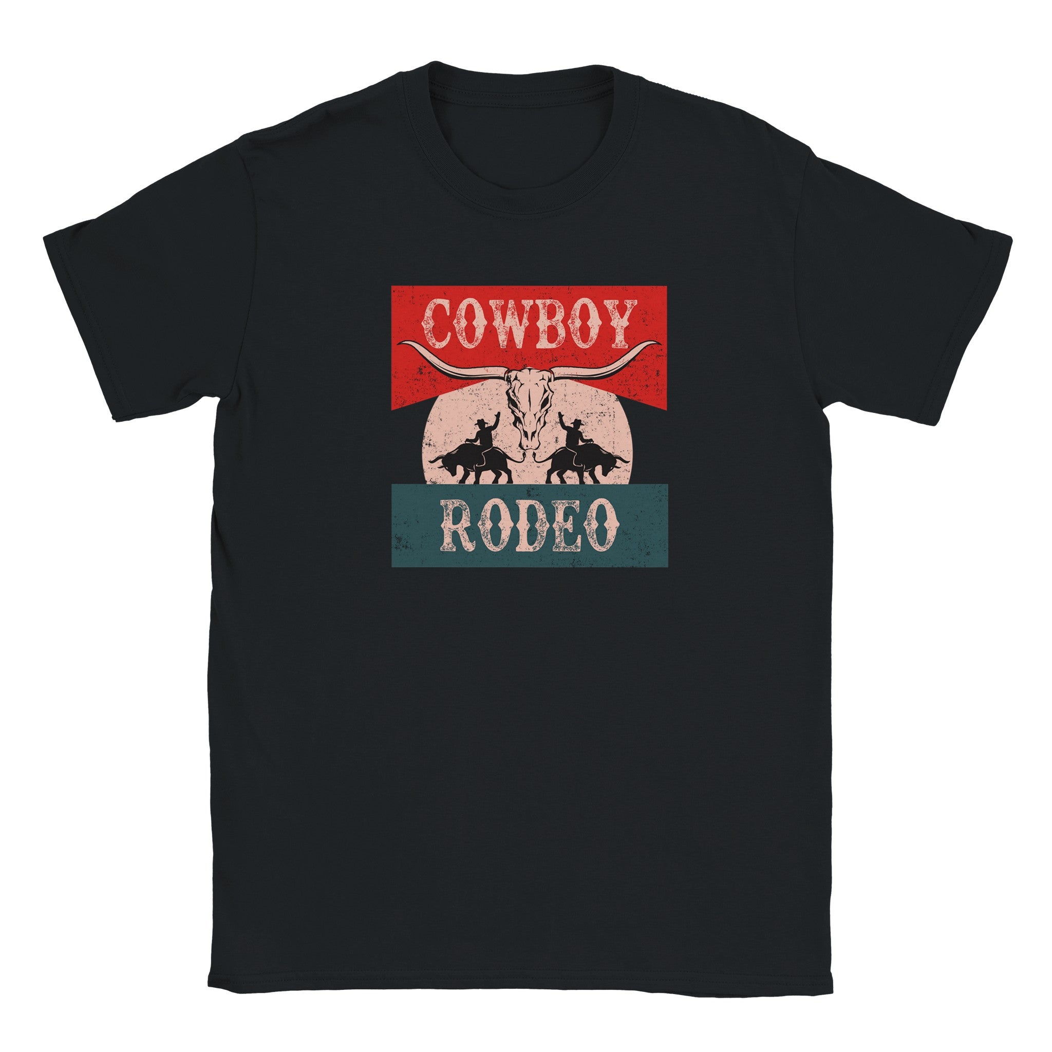 Cowboy Rodeo Skull and Bull Riders - Men's T-Shirt | Kickin
